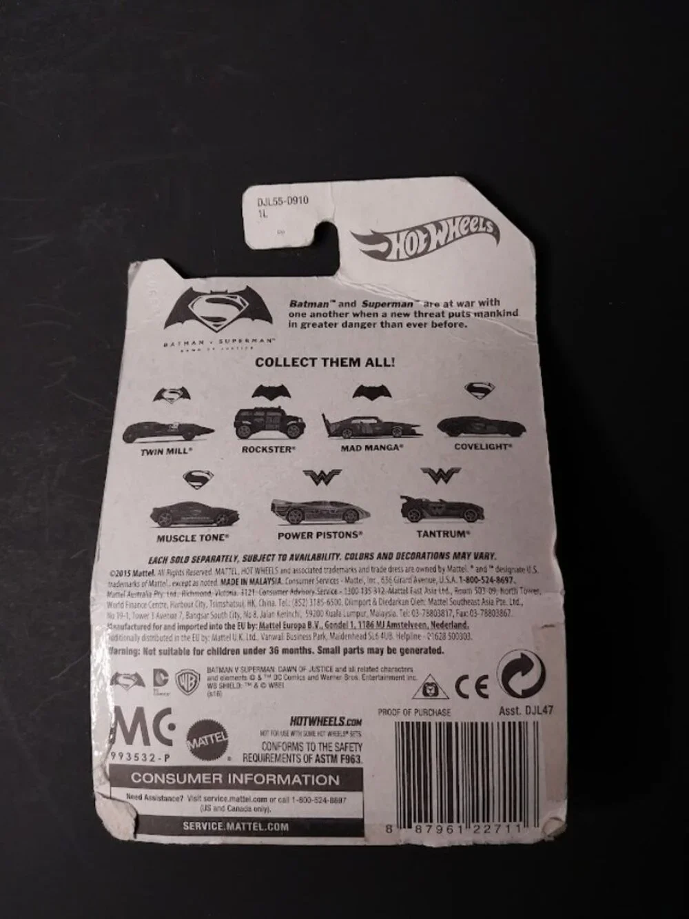 DC Comic: Batman Vs Superman Hot Wheels